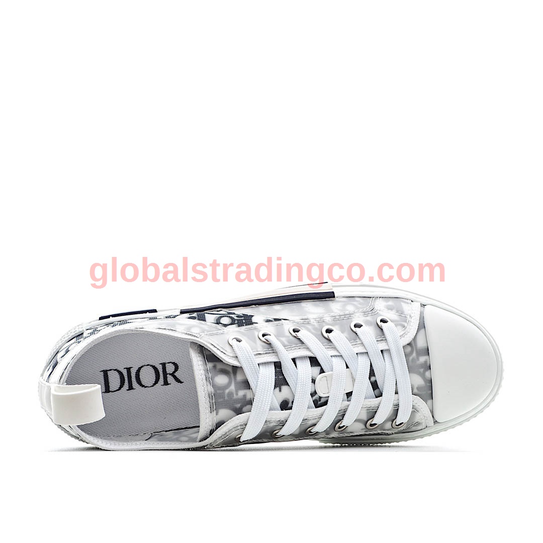 Dior B23 Oblique Slip-on Low Top Sneakers Sheer Print Sneakers